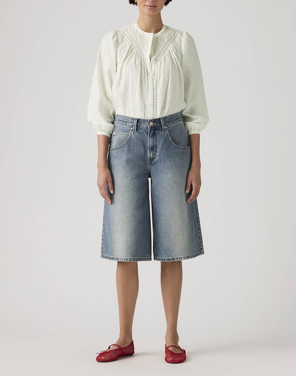 LEVIS SUPER BAGGY JORT 005DT-0002-0002 DenimBlue φωτογραφία