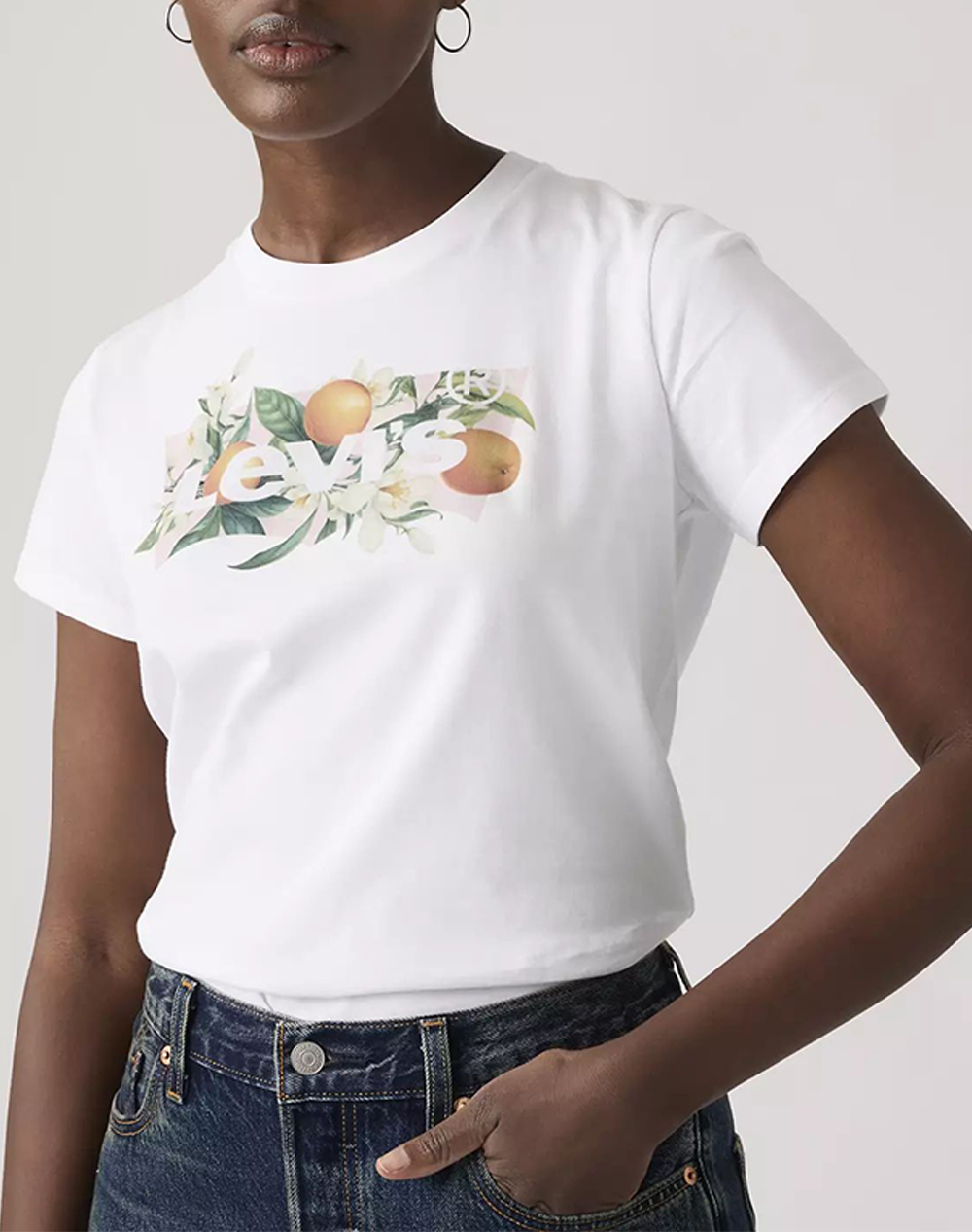LEVIS 173693395 THE PERFECT TEE WHITES ΜΠΛΟΥΖΑΚΙ ΚΟΝΤΟΜΑΝΙΚΟ LEVI''S 17369-3395-3395 White