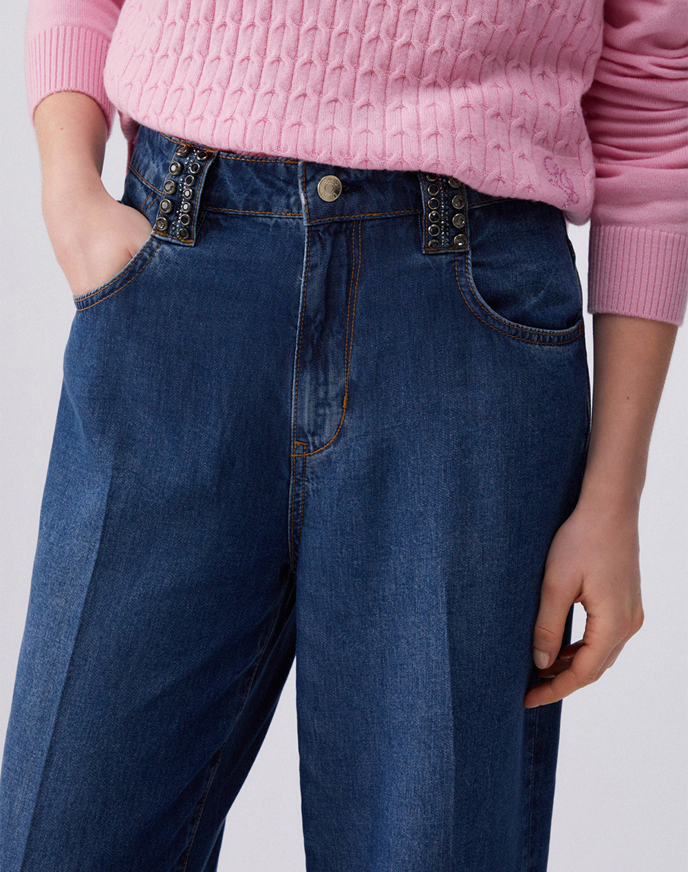 Liu Jo Denim Ua6D27 Pant Flare Fantasy H Παντελόνι Γυναικείο Ua6201D0333-77682 Denimblue Γυναικεία ρούχα παντελόνια Jean 5P Cargo Politikos Shop 