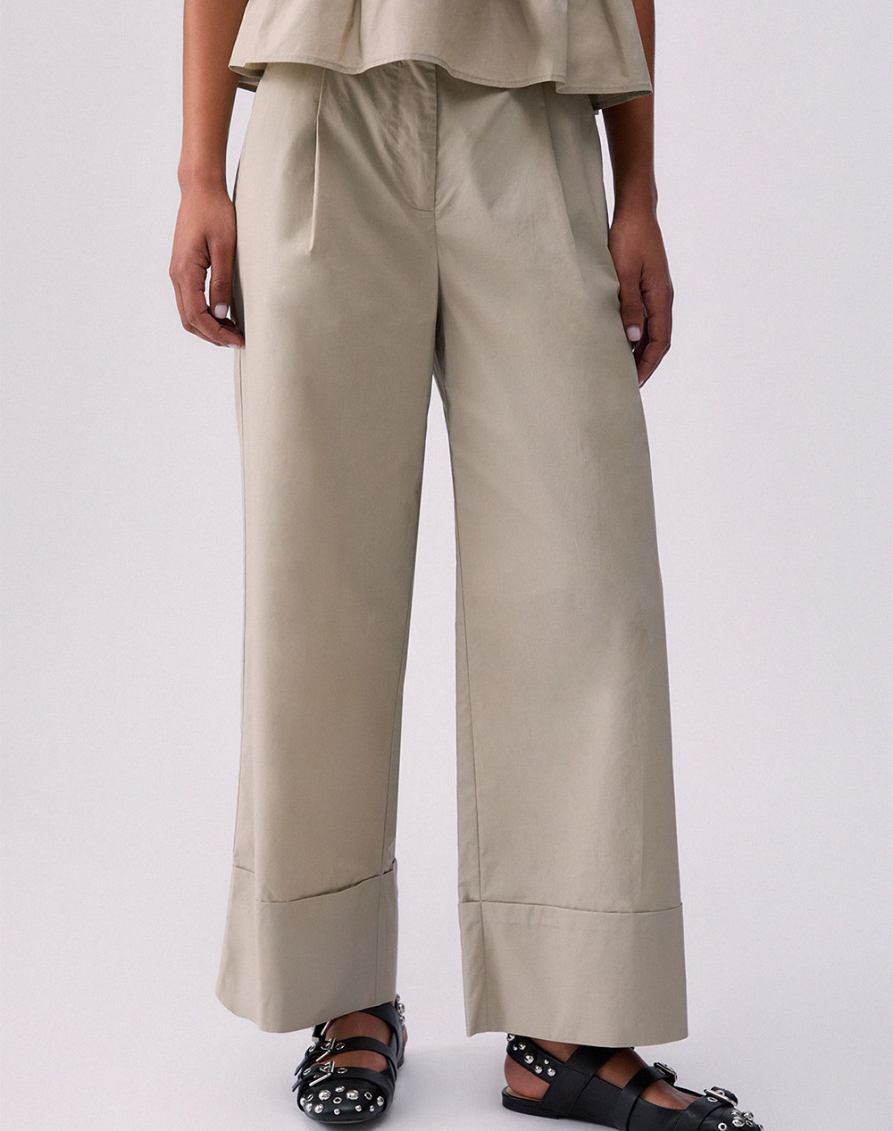 LIU JO WHITE_WA6C53_PANT.TS TPOTF LUNGO ΠΑΝΤΕΛΟΝΙ ΓΥΝΑΙΚΕΙΟ WA6498T4853-61107 LightGray