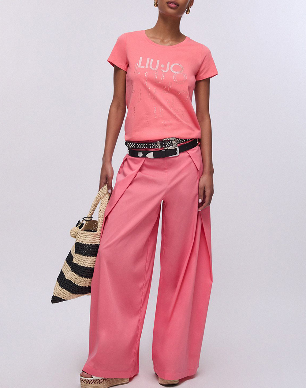 Liu Jo Beachwear Va6C05 Ecs Pant Lungo T Unita Παντελόνι Γυναικείο Va6144Ts330-61640 Coral Γυναικεία ρούχα παντελόνια παντελόνι Φορμας Politikos Shop 