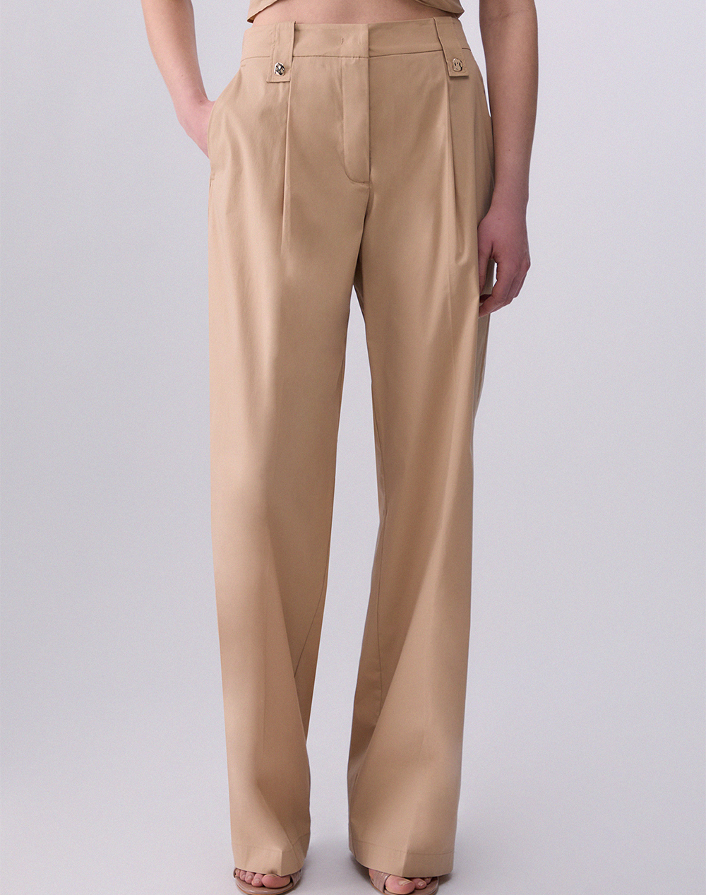 LIU JO BLACK_CA6C70_PANTALONE DRITTO ΠΑΝΤΕΛΟΝΙ ΓΥΝΑΙΚΕΙΟ CA6364T297A-P9574 Biege