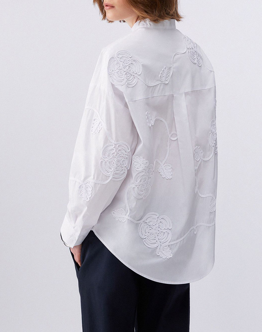 LIU JO LIU JO BLACK_CA6C47_CAMICIA OVER ΠΟΥΚΑΜΙΣΟ ΓΥΝΑΙΚΕΙΟ CA6170T039A-11111 White - 2