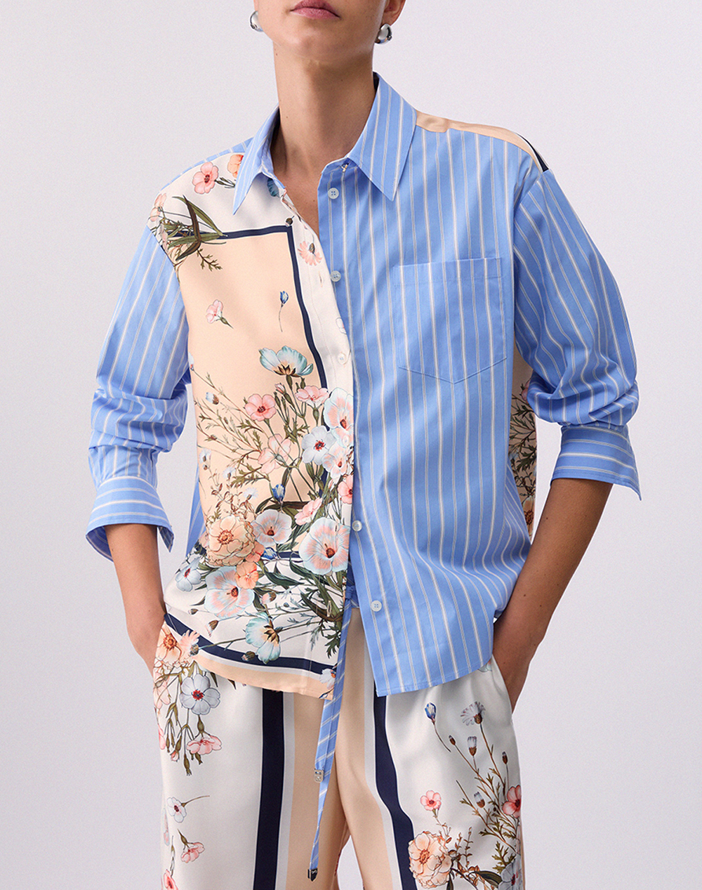 LIU JO WHITE_WA6C21_CAMICIA TS M/L ΠΟΥΚΑΜΙΣΟ ΓΥΝΑΙΚΕΙΟ WA6383T2555-P9547 Multi