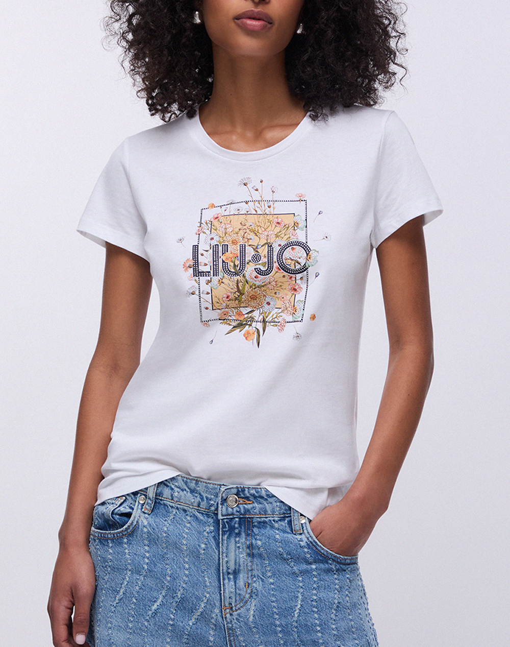 LIU JO WHITE_WA6J12_T-SHIRT MODA M/C ΜΠΛΟΥΖΑ ΓΥΝΑΙΚΕΙΟ WA6493JS923-P9604 White