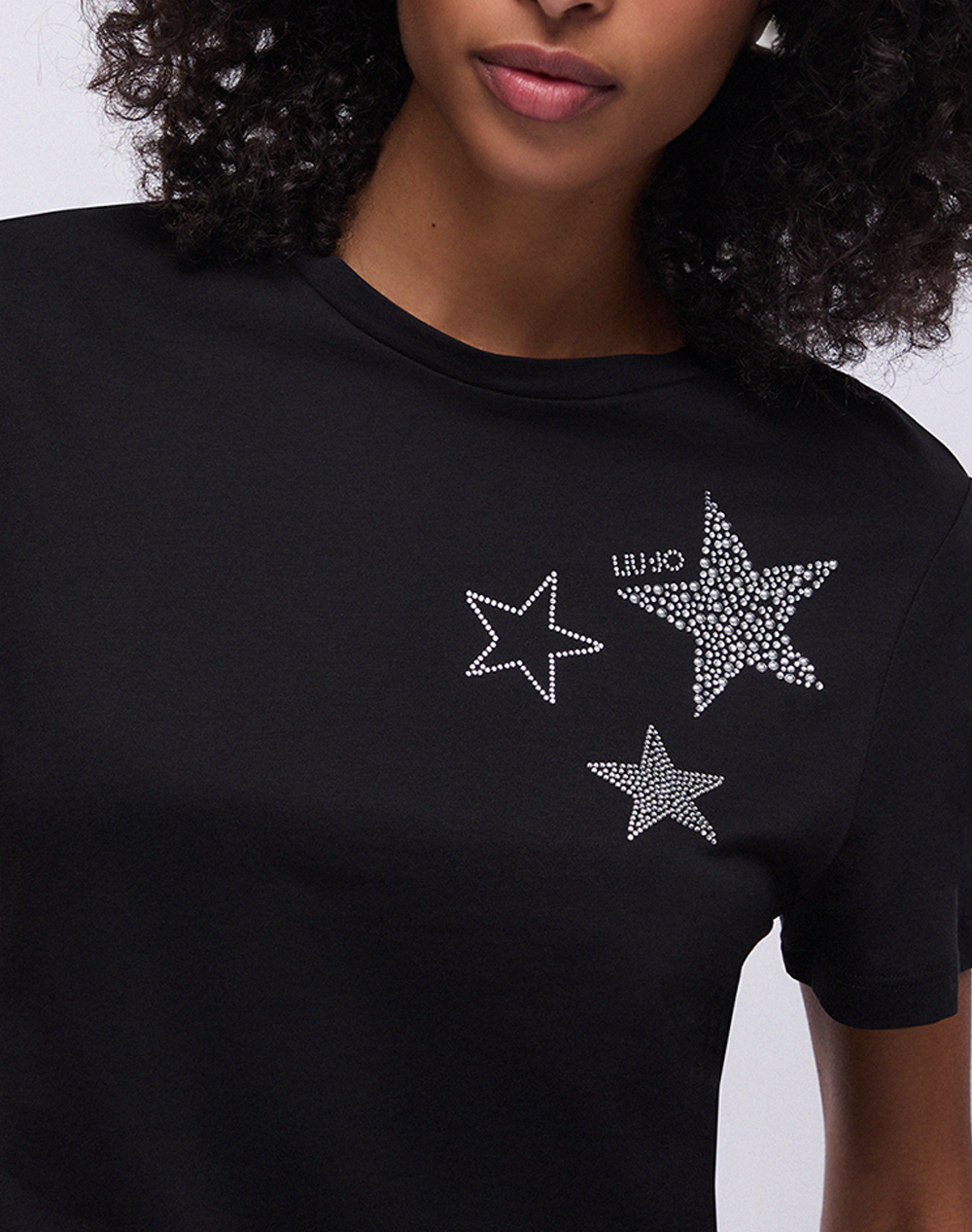 Liu Jo White Wa6J09 T-Shirt Moda M C Μπλούζα Γυναικείο Wa6491Js923-P9354 Black Γυναικεία ρούχα μπλούζες Τ-Shirt Politikos Shop Πολιτικός
