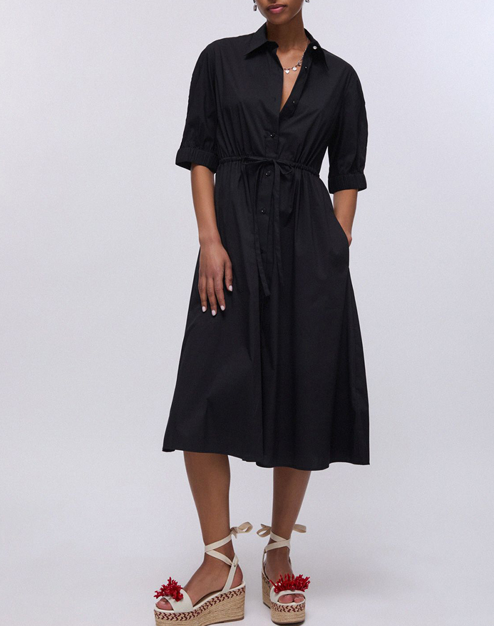 LIU JO BEACHWEAR_VA6C05_ECS ABITO TS.NAV T.UNITA ΦΟΡΕΜΑ ΓΥΝΑΙΚΕΙΟ VA6117TS330-22222 Black