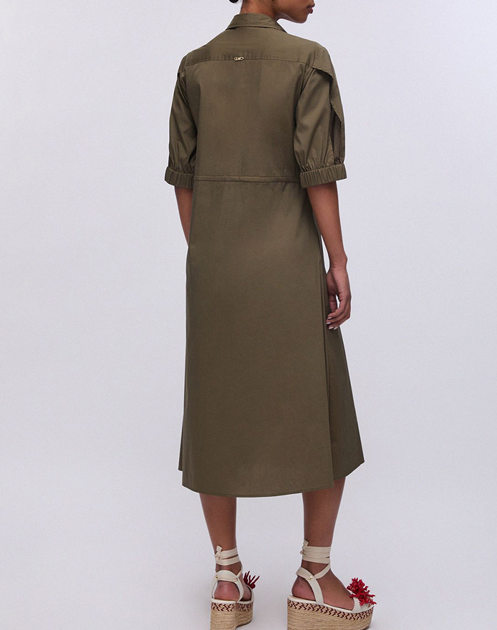 LIU JO BEACHWEAR_VA6C05_ECS ABITO TS.NAV T.UNITA ΦΟΡΕΜΑ ΓΥΝΑΙΚΕΙΟ VA6117TS330-X0763 Khaki
