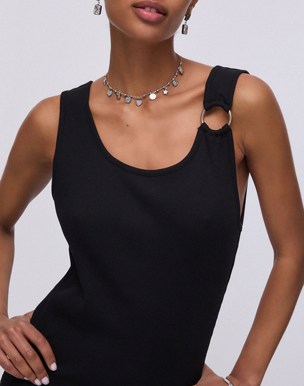 Liu Jo Beachwear Va6J05 Abito Jersey Costina Φόρεμα Γυναικείο Va6129J4822-22222 Black Γυναικεία ρούχα φορέματα Politikos Shop Πολιτικός