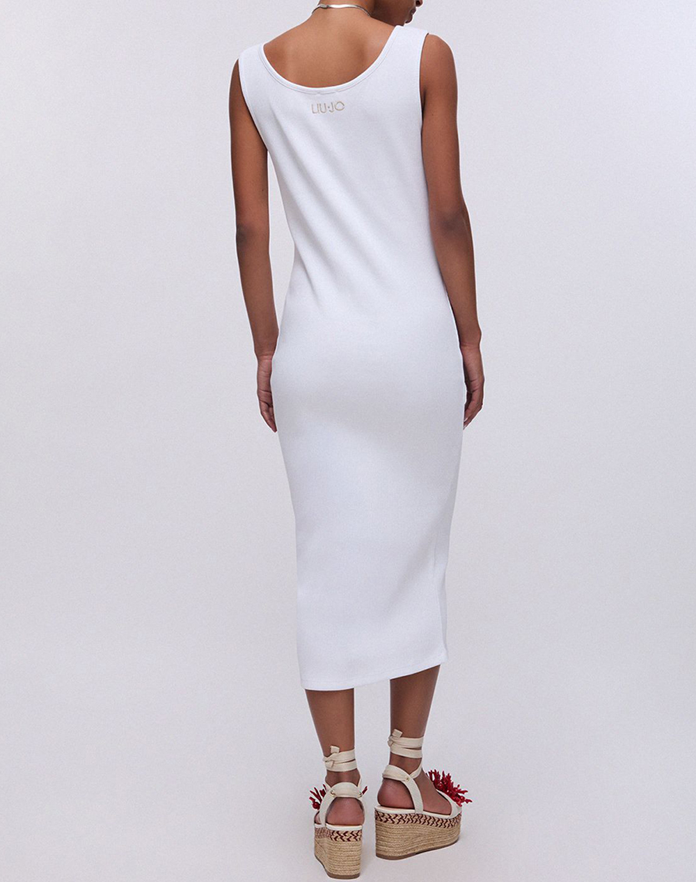 LIU JO BEACHWEAR_VA6J05_ABITO JERSEY COSTINA ΦΟΡΕΜΑ ΓΥΝΑΙΚΕΙΟ VA6129J4822-11110 White