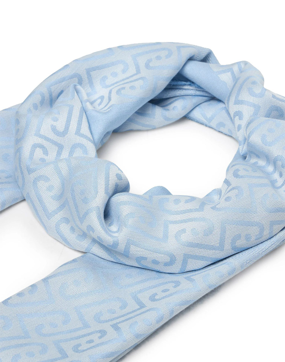 LIU JO SOFT AC_2A6A01_MIN OF 2 STOLA NEW LOGO CHAIN JACQ ΚΑΣΚΟΛ ΓΥΝΑΙΚΕΙΟ 2A6001T0300-44115 LightBlue φωτογραφία
