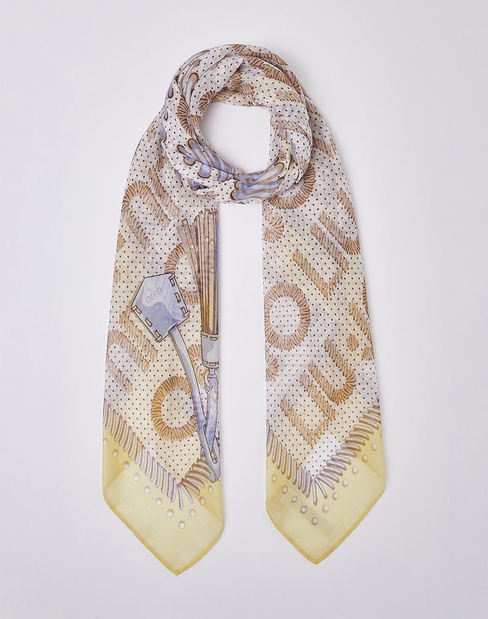 LIU JO SOFT AC_2A6A37_MIN OF 2 ECS FOULARD WEAVE CANVAS 120X ΚΑΣΚΟΛ ΓΥΝΑΙΚΕΙΟ 2A6037T2745-40636 Biege