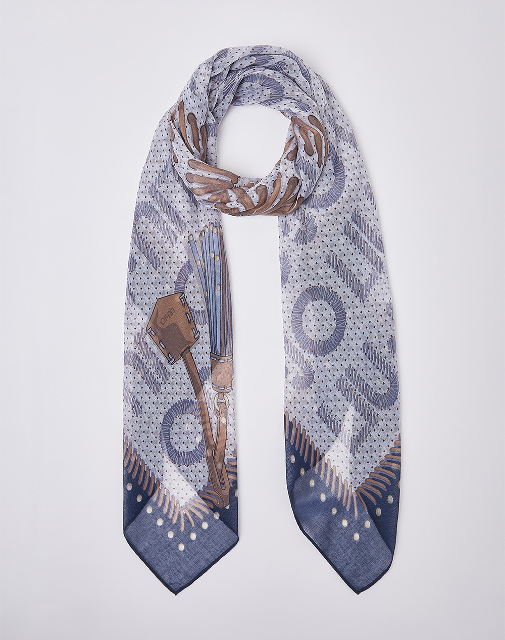 LIU JO SOFT AC_2A6A37_MIN OF 2 ECS FOULARD WEAVE CANVAS 120X ΚΑΣΚΟΛ ΓΥΝΑΙΚΕΙΟ 2A6037T2745-94111 SkyBlue