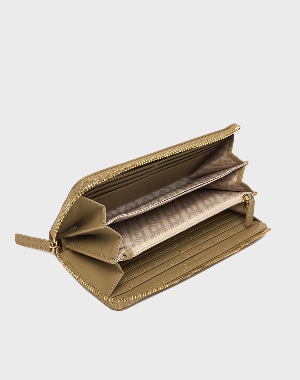 Liu Jo Ac Aa6A13 Min Of 2 Ecs XL Zip Around Τσάντα Γυναικείο Aa6285Es029-01679 Khaki Γυναικεία αξεσουάρ Πορτοφολια Politikos Shop Πολιτικός