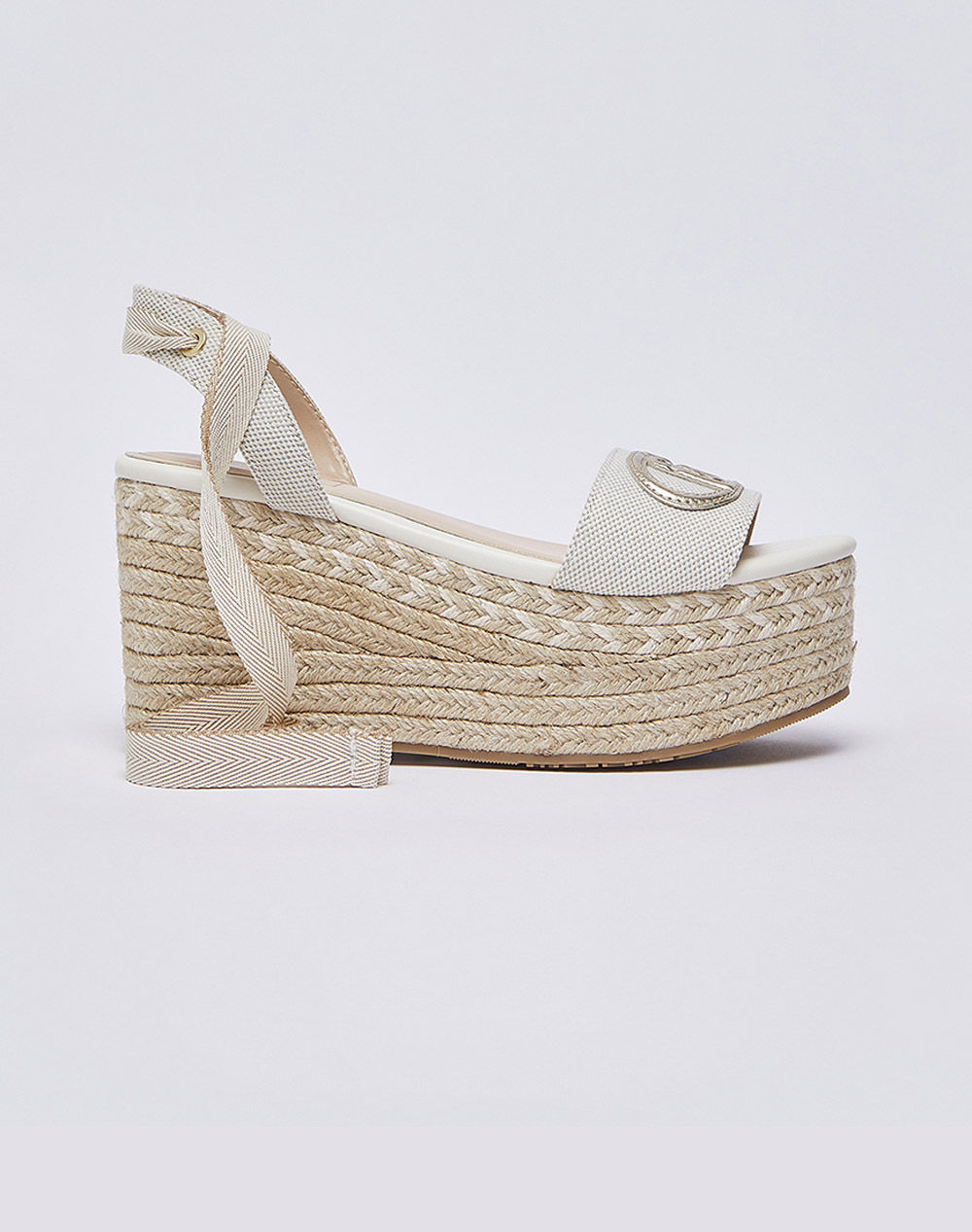 LIU JO DRESS 2_BALI 02 - SANDAL CANVAS/METALLIC ΠΑΠΟΥΤΣΙ ΓΥΝΑΙΚΕΙΟ SA6085TX536-00005 Cream