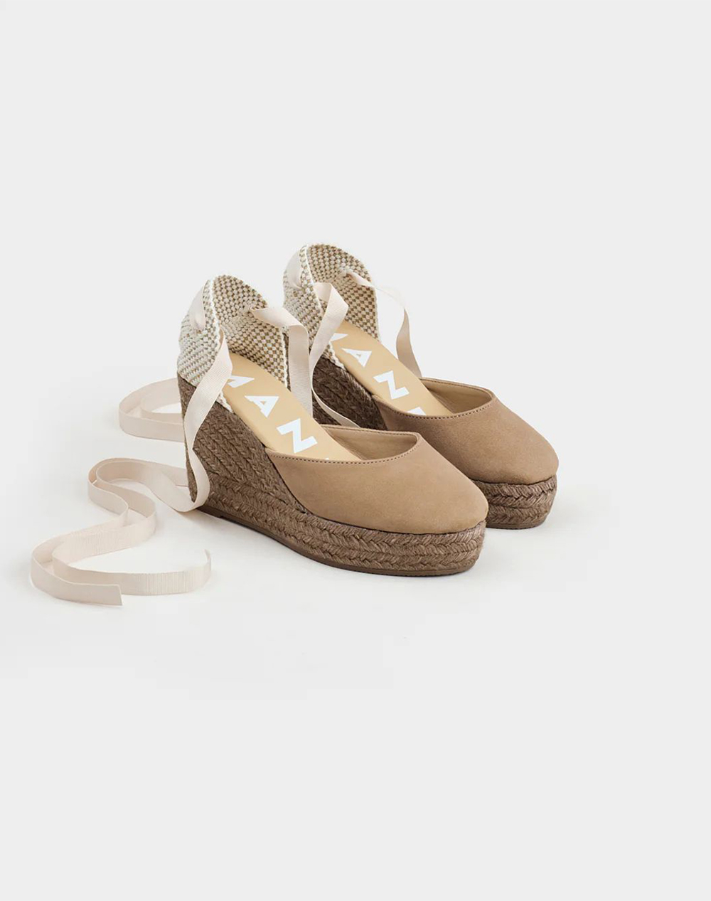 MANEBI W 1.6 WV, HAMPTONS , WEDGE ESPADRILLES, VINTAGE TAUPE ON TONE W 1.6 WV-W 1.6 Biege φωτογραφία