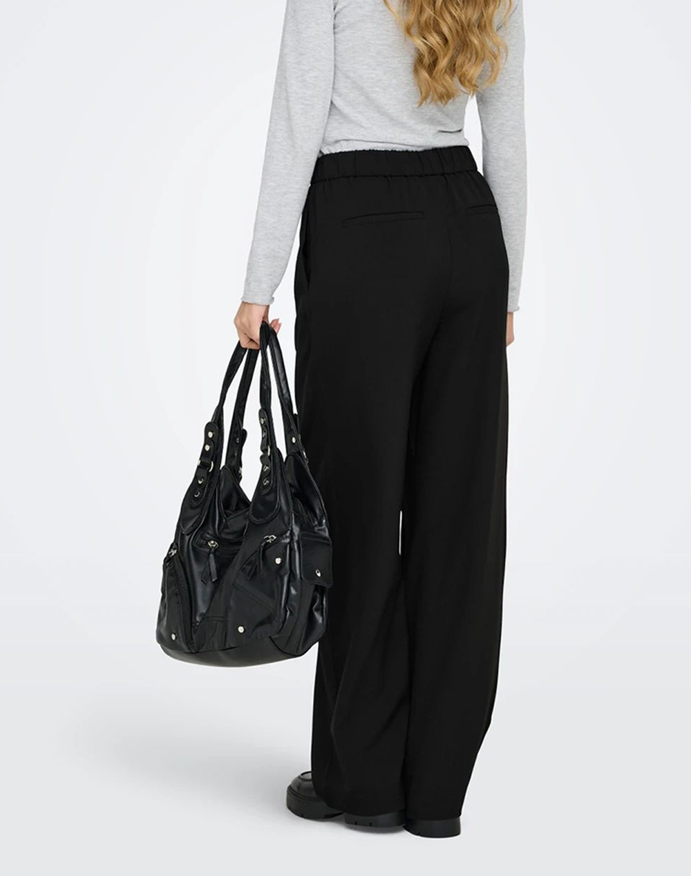 ONLY ONLSVEA LIFE HW PULL-UP PANT PNT 15360389-BLACK Black φωτογραφία