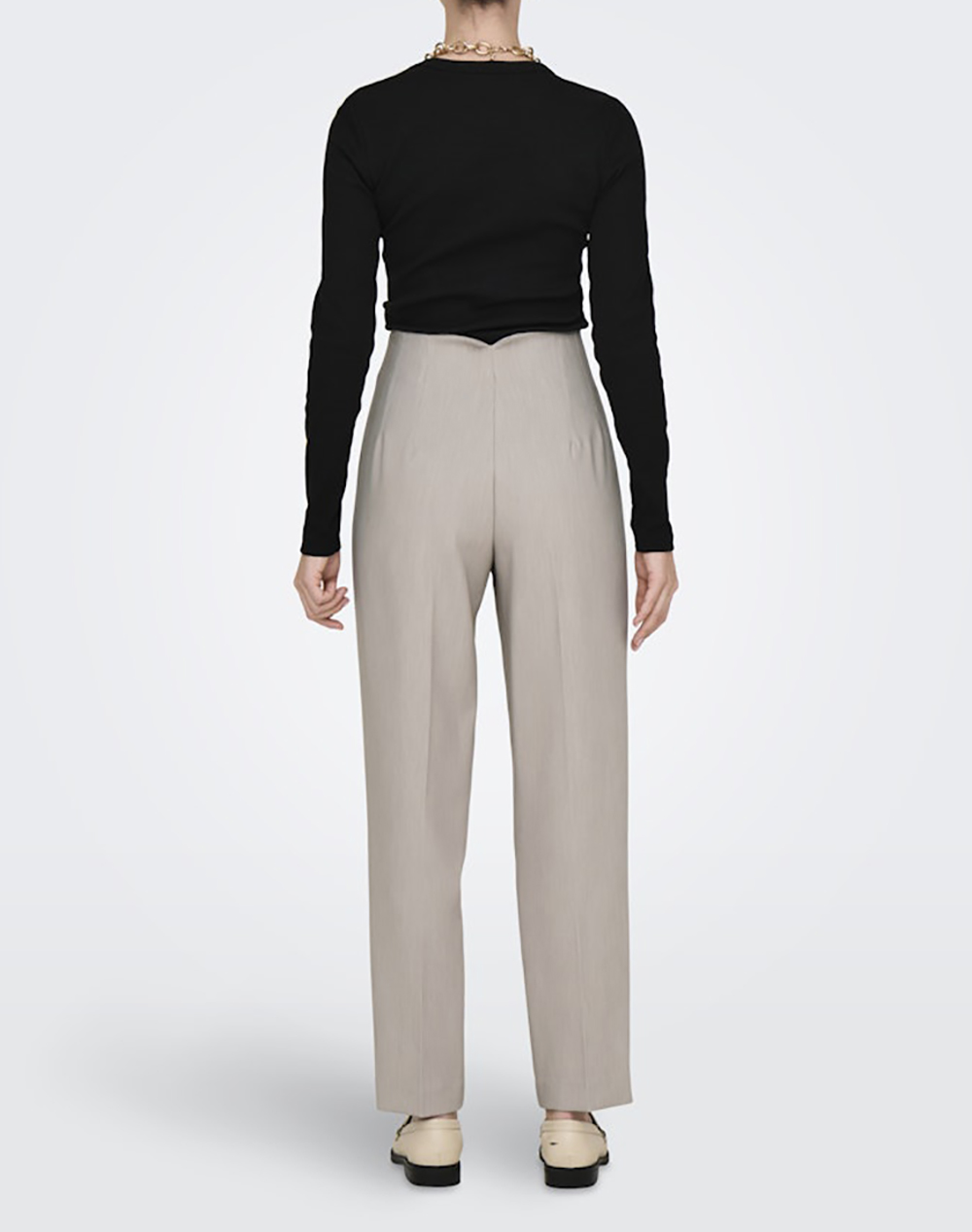 ONLY ONLY ONLRAVEN LIFE HW PANT TLR 15298565-StringMelange Biege - 2