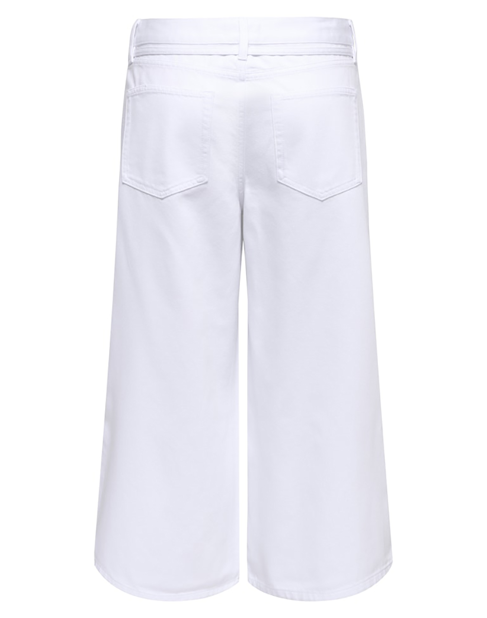 ONLY ONLY ONLGIANNA MW CULOTTE DNM DOT 15370711-White Denim White - 2