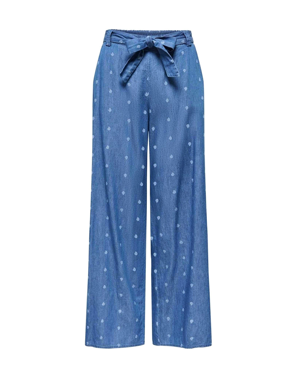 Only Onlnova Azure Palaz Pant Wvn 15370331-Medium Blue Denimpaisley Jeanblue Γυναικεία ρούχα παντελόνια Υφασματινα Politikos Shop Πολιτικός