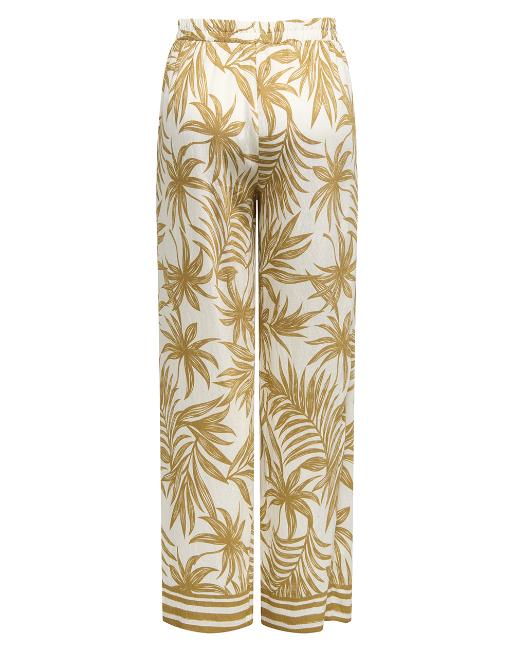 ONLY ONLY ONLIZZY PULL UP PANT WVN 15373614-Cloud DancerWOOD TRUSH Multi - 2