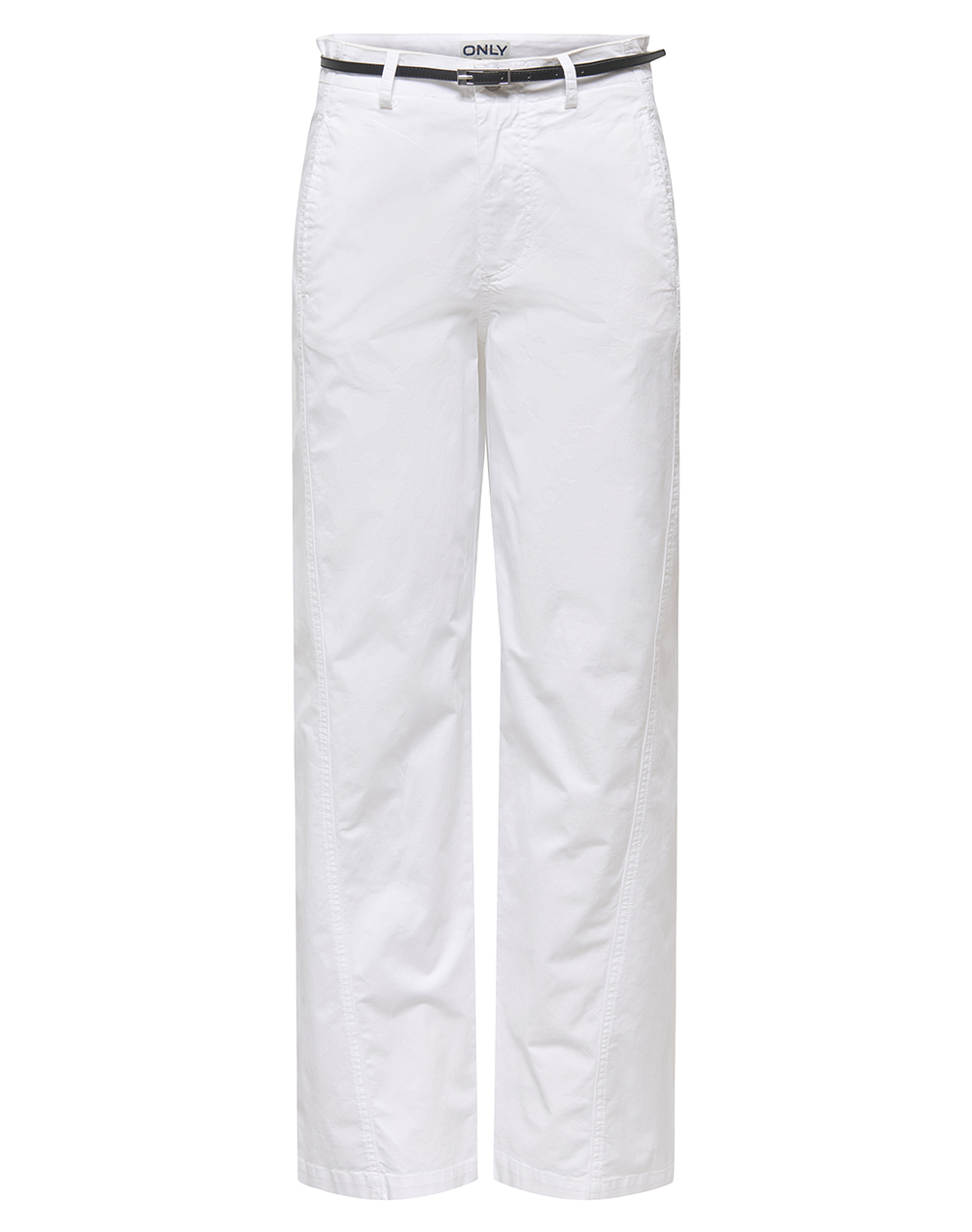 ONLY ONLLIANA HW BELT WIDE PANT PNT 15367359-BRIGHT WHITE White