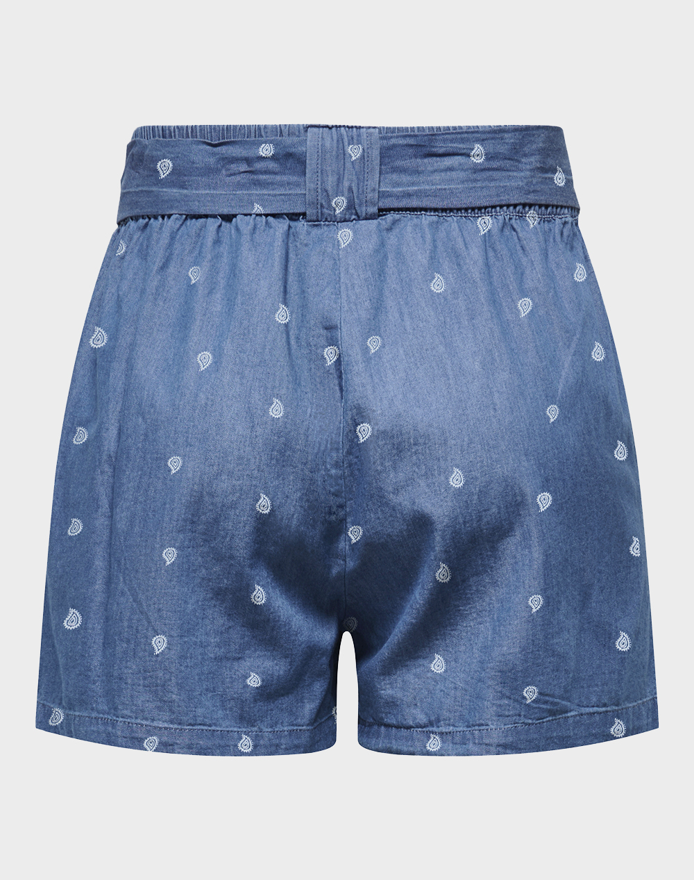 ONLY ONLY ONLNOVA AZURE TALIA SHORTS WVN 15370342-Medium Blue DenimPaisley Blue - 2