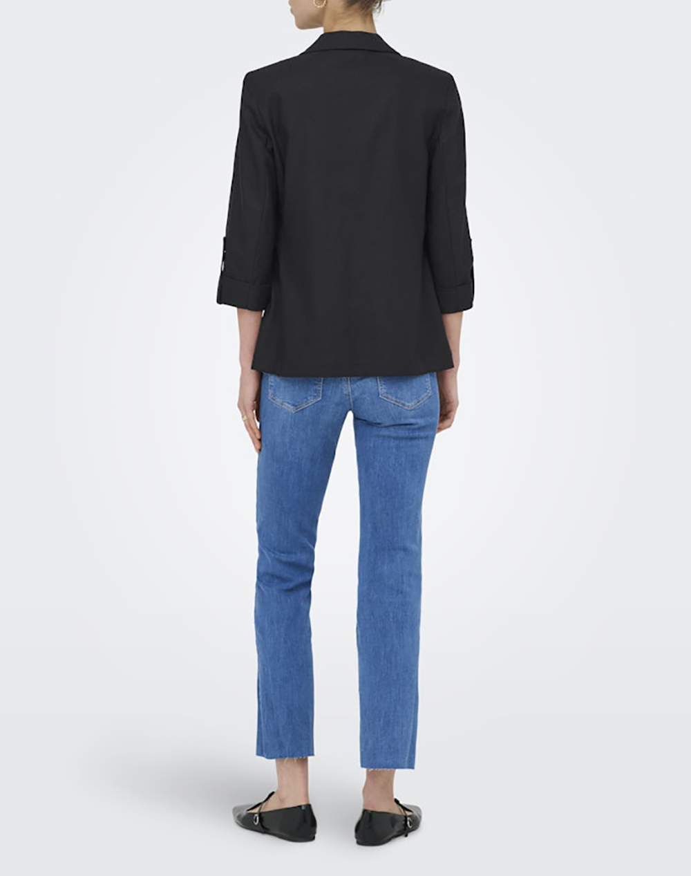 ONLY ONLY ONLGOA 3/4 UNLINE LINEN BL BLAZER CC TLR 15363727-BLACK Black - 2