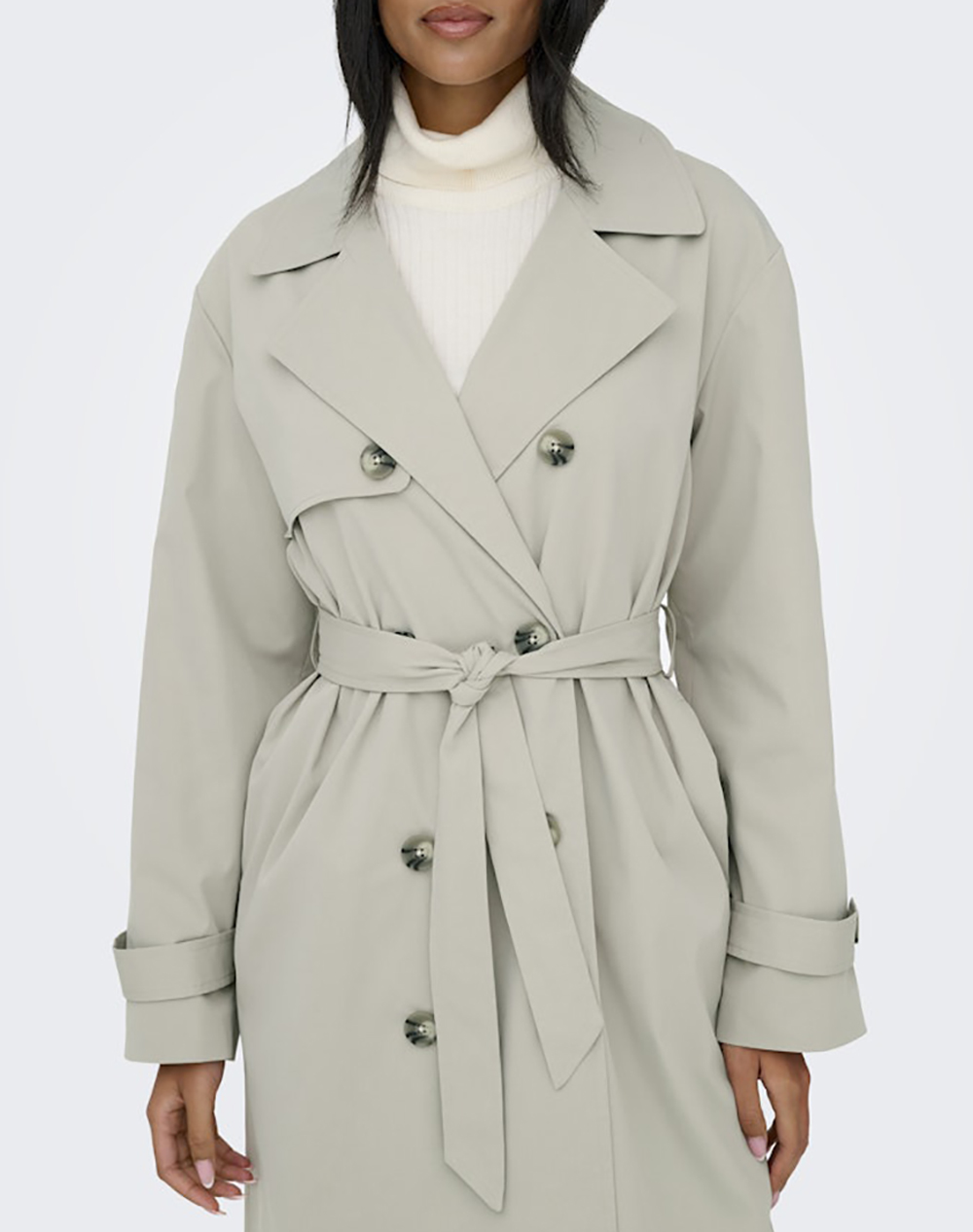 ONLY ONLDISA LIFE LONG TRENCHCOAT CC OTW 15361536-Island Fossil Ecru φωτογραφία