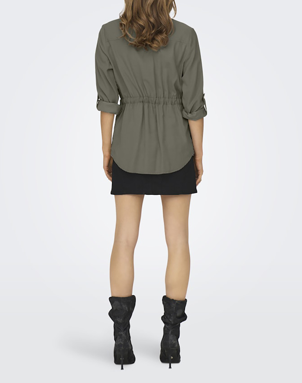 ONLY ONLY ONLARIS LIFE 4/5 FEM CARGO JACKET CC WVN 15310852-Smokey Olive Olive - 2