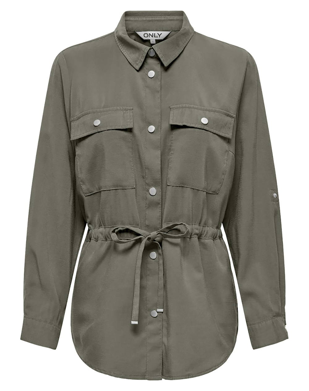 Only Onlaris Life 4 5 Fem Cargo Jacket Cc Wvn 15310852-Smokey Olive Γυναικεία ρούχα Πανωφορια μπουφάν Politikos Shop Πολιτικός