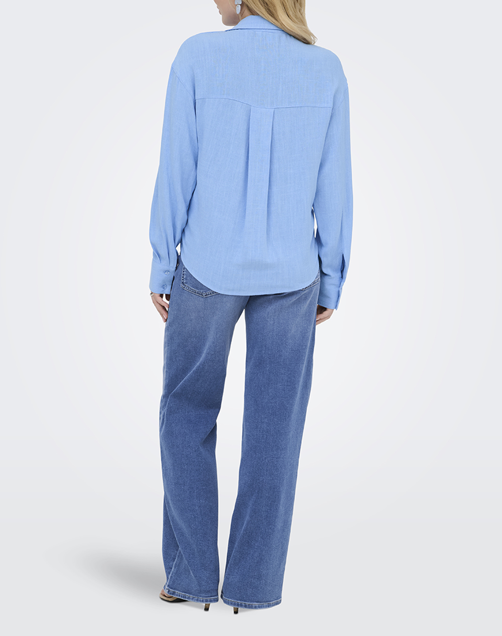 ONLY ONLY ONLSIESTA L/S LINEN BL BALLOON SHIRT PNT 15367420-Vista Blue LightBlue - 2