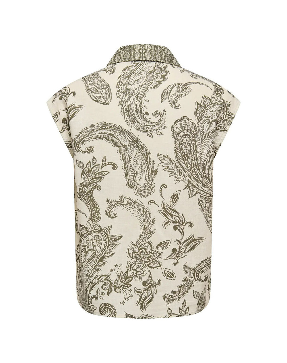 ONLY ONLY ONLMISA LEYA S/L PAISLEY SHIRT WVN 15373649-Ivy GreenPAISLEYBORDER Mixed - 2