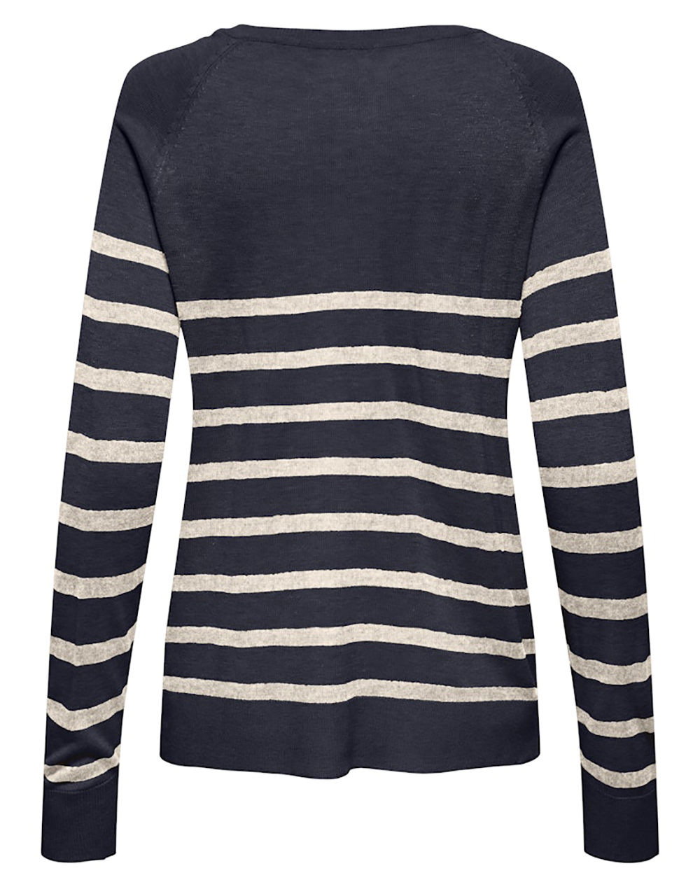 ONLY ONLY ONLVIENNA LS RAGLAN V-NECK CC KNT 15363104-Night SkyOatmealMelange Mixed - 2