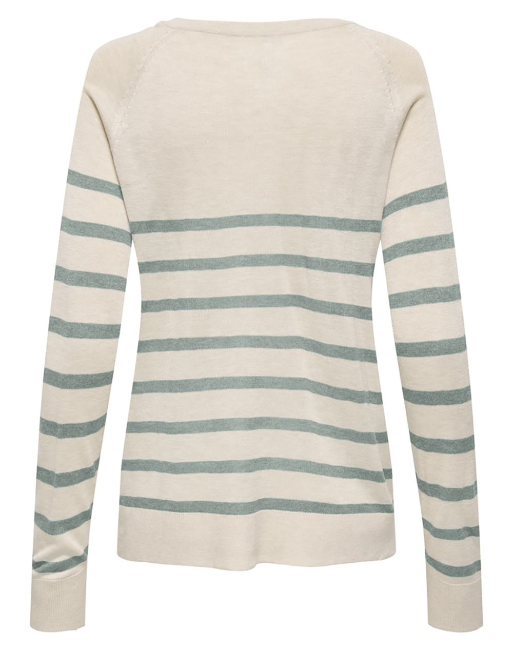 ONLY ONLY ONLVIENNA LS RAGLAN V-NECK CC KNT 15363104-OatmealJadeiteMelange Multi - 2