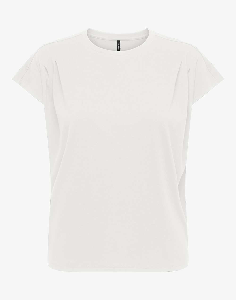 ONLY ONLELENA S/S O-NECK TOP JRS 15368453-Cloud Dancer OffWhite