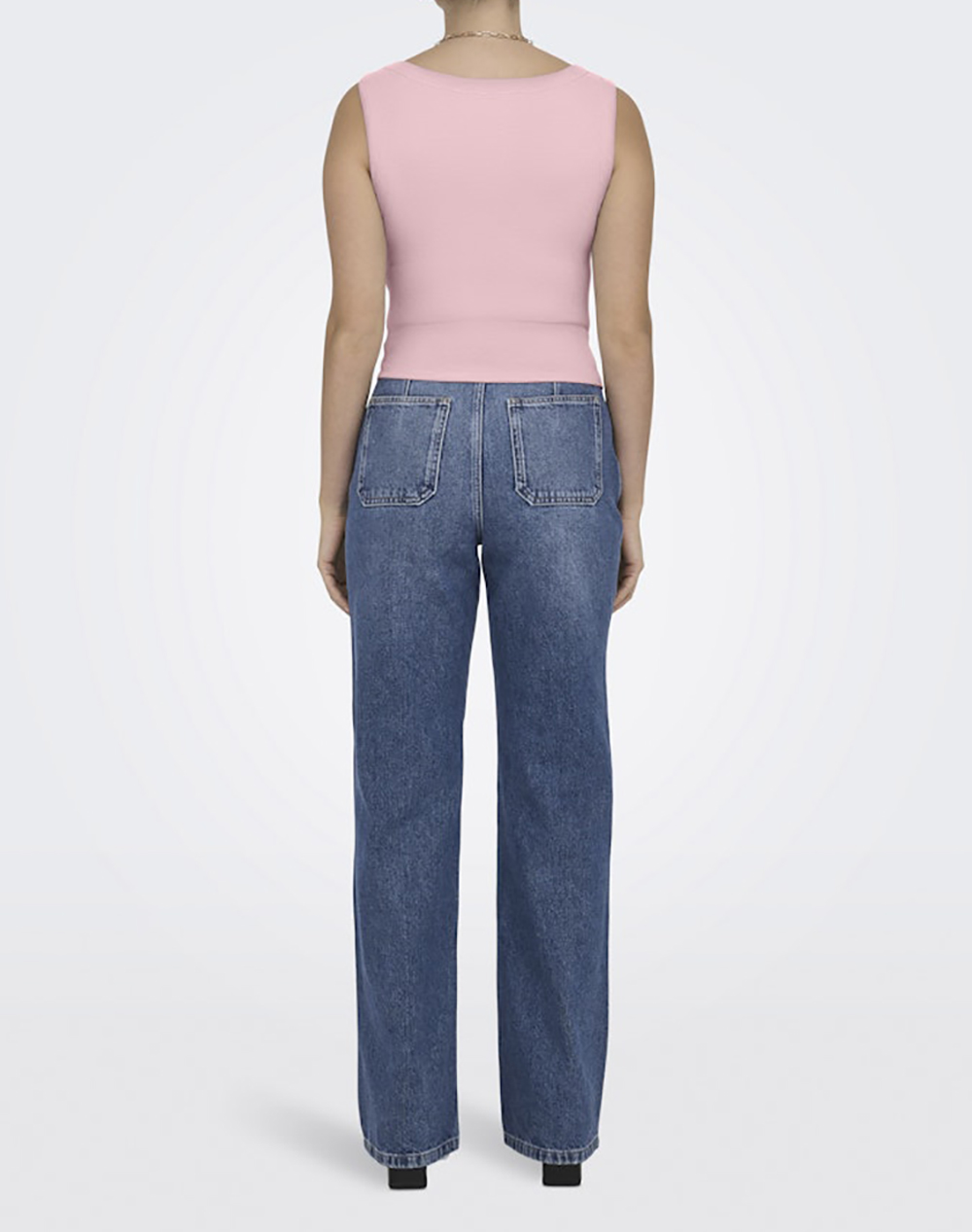 ONLY ONLEASY S/L TANK TOP JRS 15315571-Romance Rose Pink