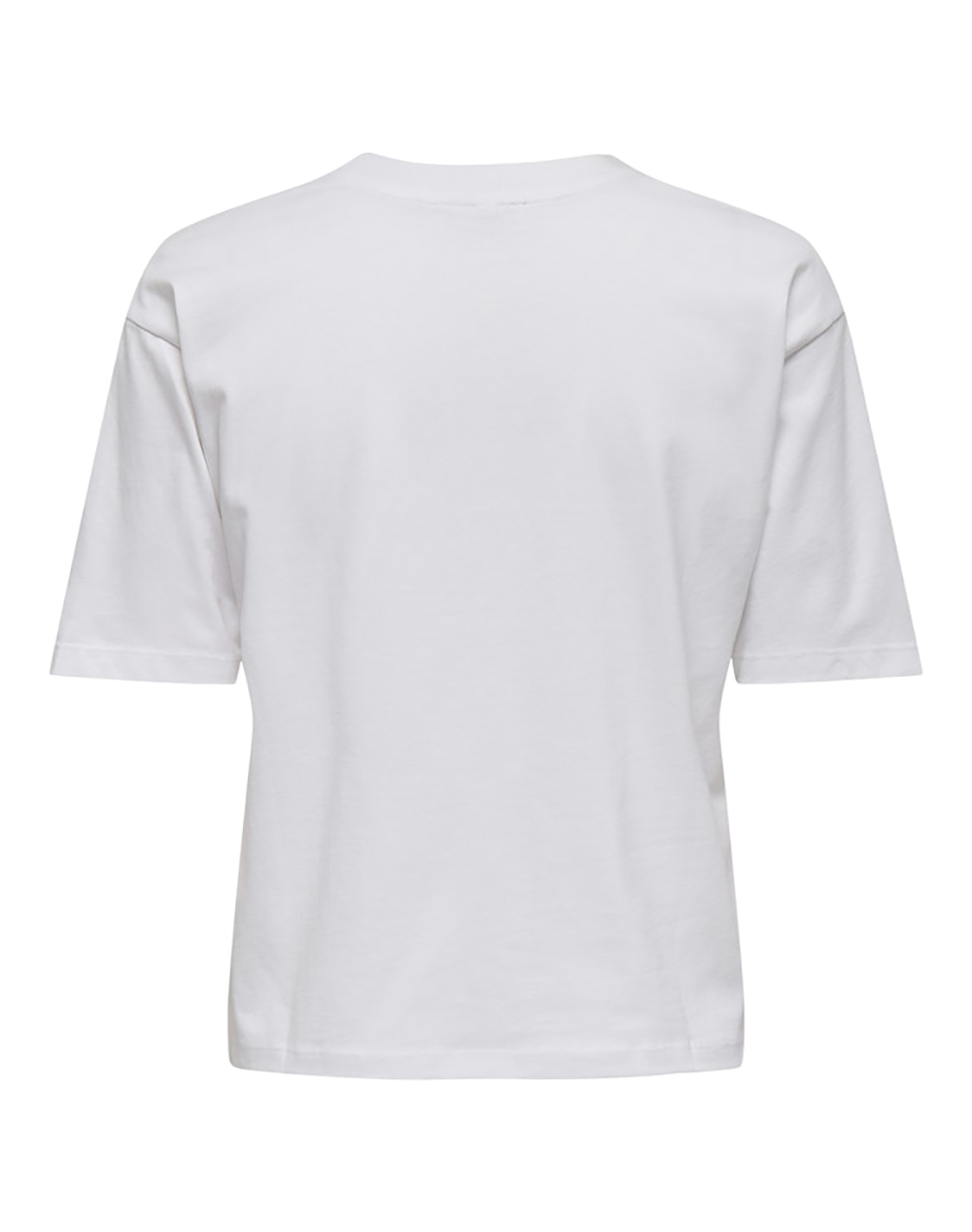 ONLY ONLY ONLRHINE S/S BOXY PRINT TOP BOX JRS 15368901-Bright WhiteMoncheriamethystrhinestone White - 2