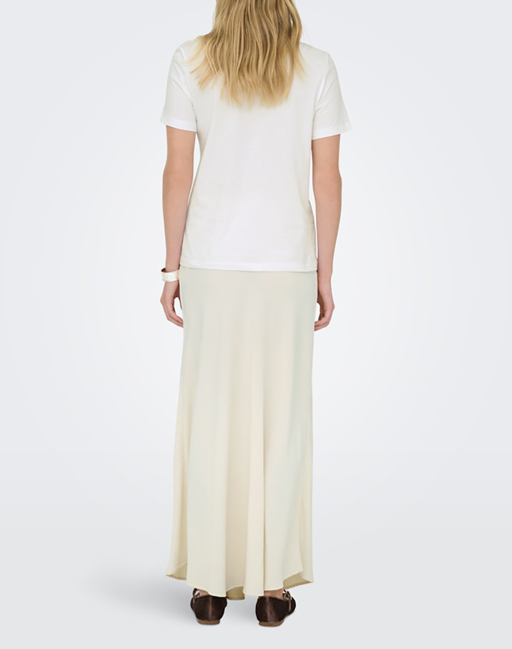 ONLY ONLY ONLCELINE REG S/S TOP JRS 15368908-Bright WhiteLook OffWhite - 2