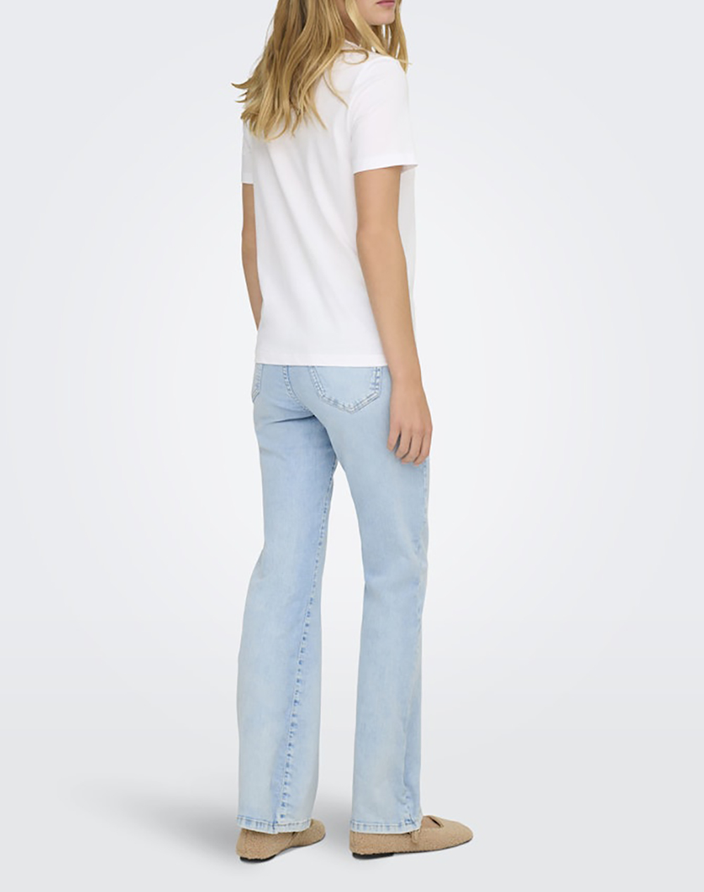 ONLY ONLY ONLCELINE REG S/S TOP JRS 15368908-Bright WhiteWalk White - 2