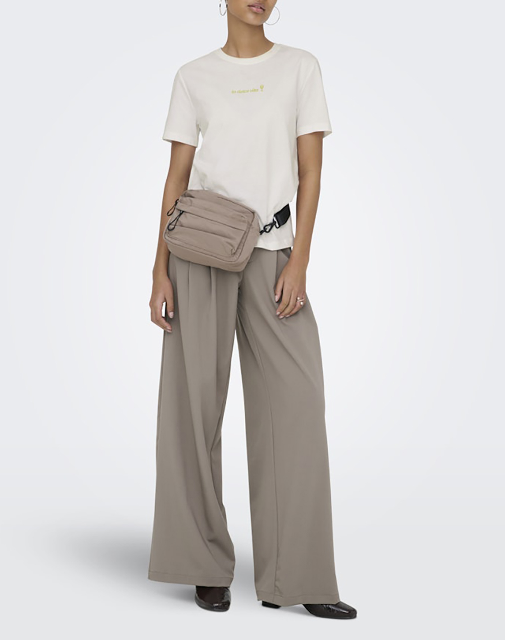 ONLY ONLY ONLMILENA S/S T-SHIRT BOX SUD JRS 15368653-Cloud DancerDolcevitaantiquemoss OffWhite - 3