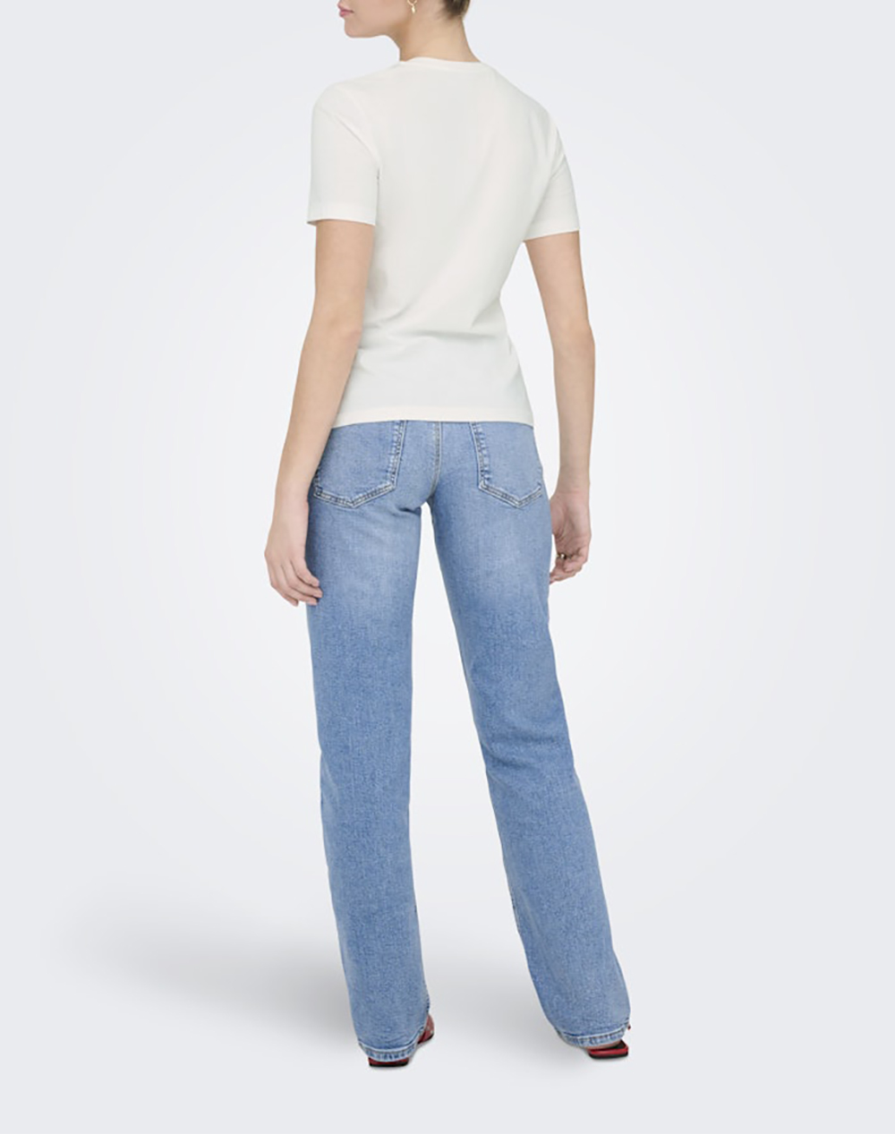 ONLY ONLY ONLMILENA S/S T-SHIRT BOX SUD JRS 15368653-Cloud DancerOfficereddahlia White - 2