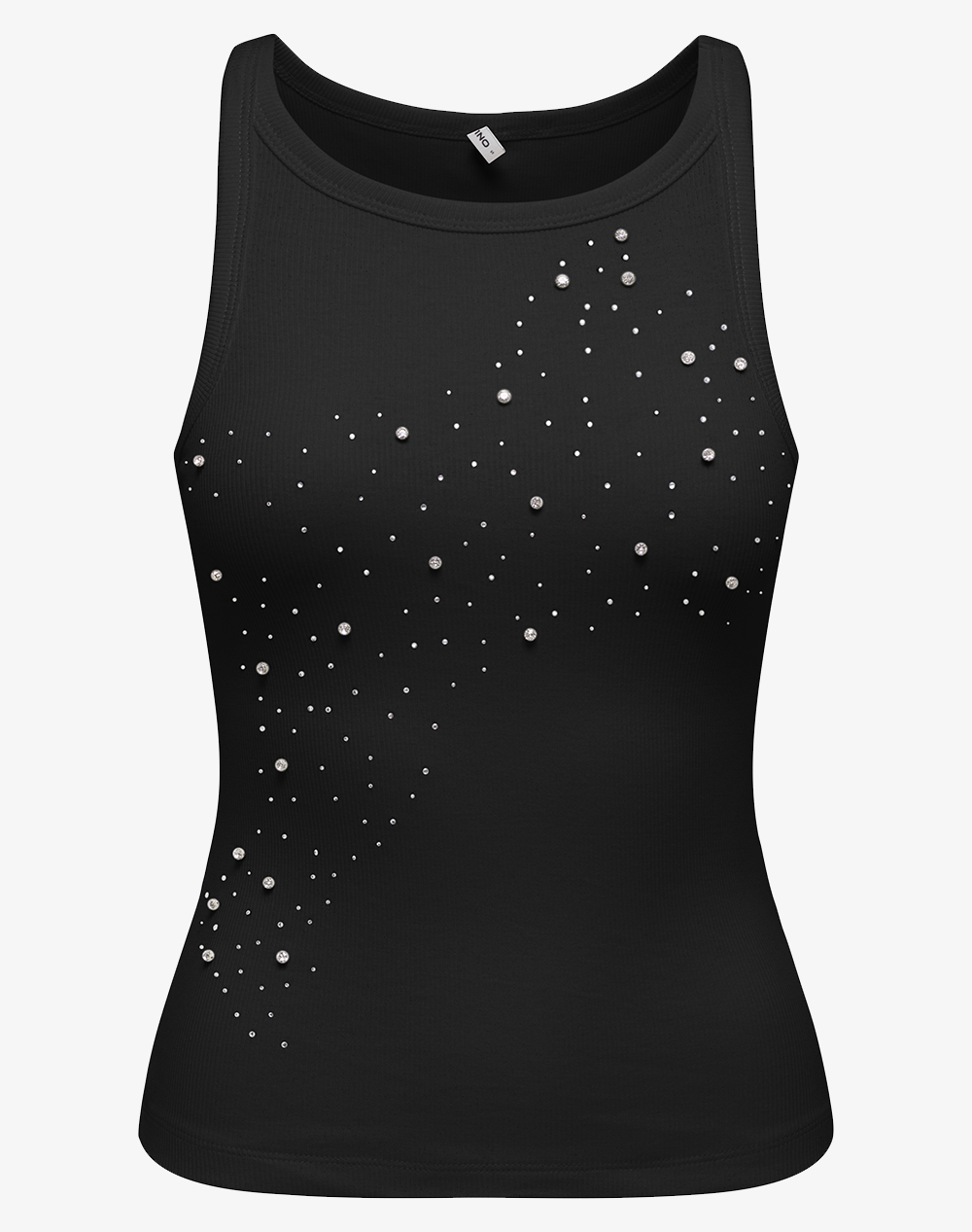 ONLY ONLFILIZ S/L STONE TANK TOP BOX JRS 15368917-BlackMixstonechest Black