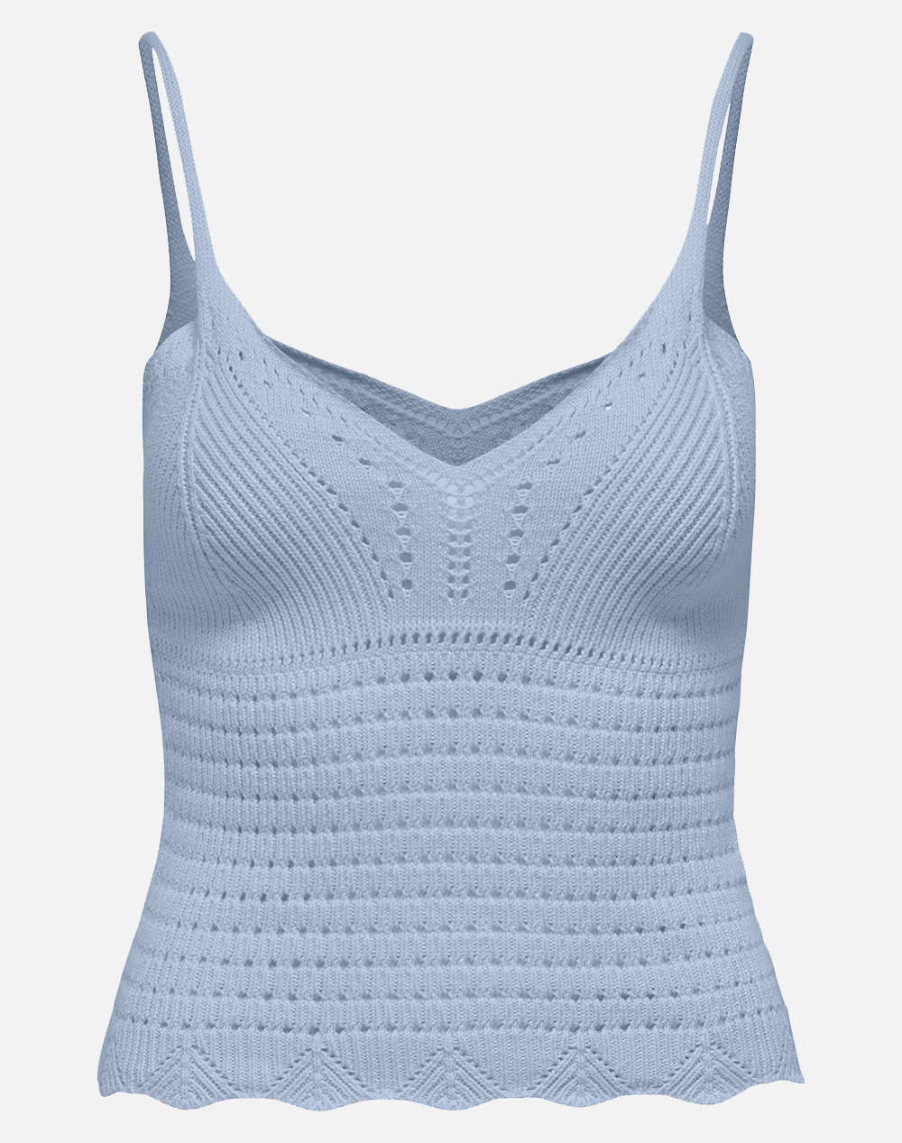 ONLY ONLLISON SL TOP KNT 15369248-Cashmere Blue LightBlue