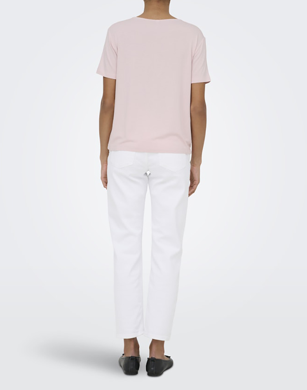 ONLY ONLY ONLRILLA S/S V-NECK LACE TOP JRS 15369760-PALE LILAC LightPink - 2