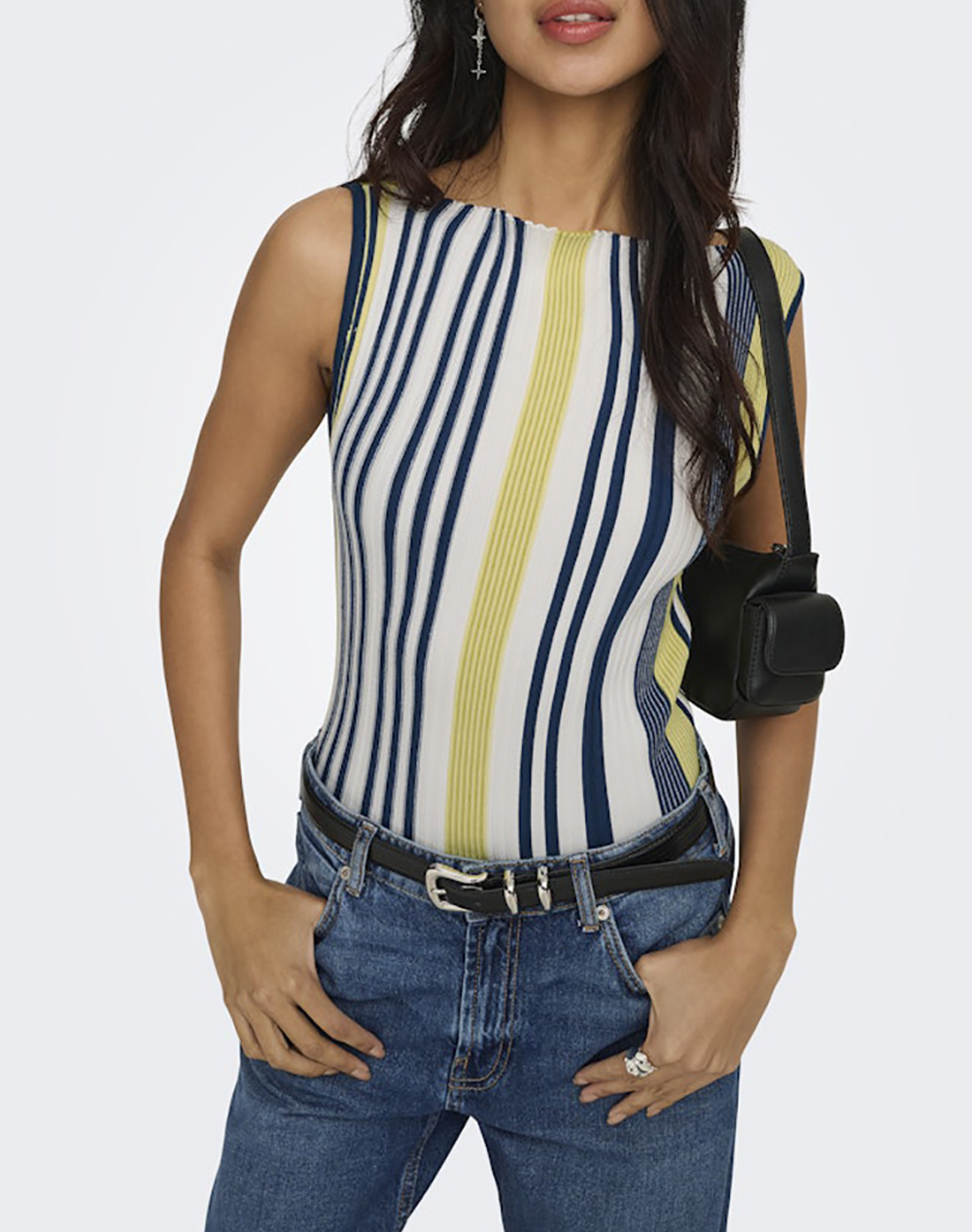 Only Onlcoralie Life Sl Stri Boatneck Knt Sud 15367392-Cloud Dancerposeidonpalebananaantiquemoss Multi Γυναικεία ρούχα μπλούζες Τοπ Κορμακια Politikos