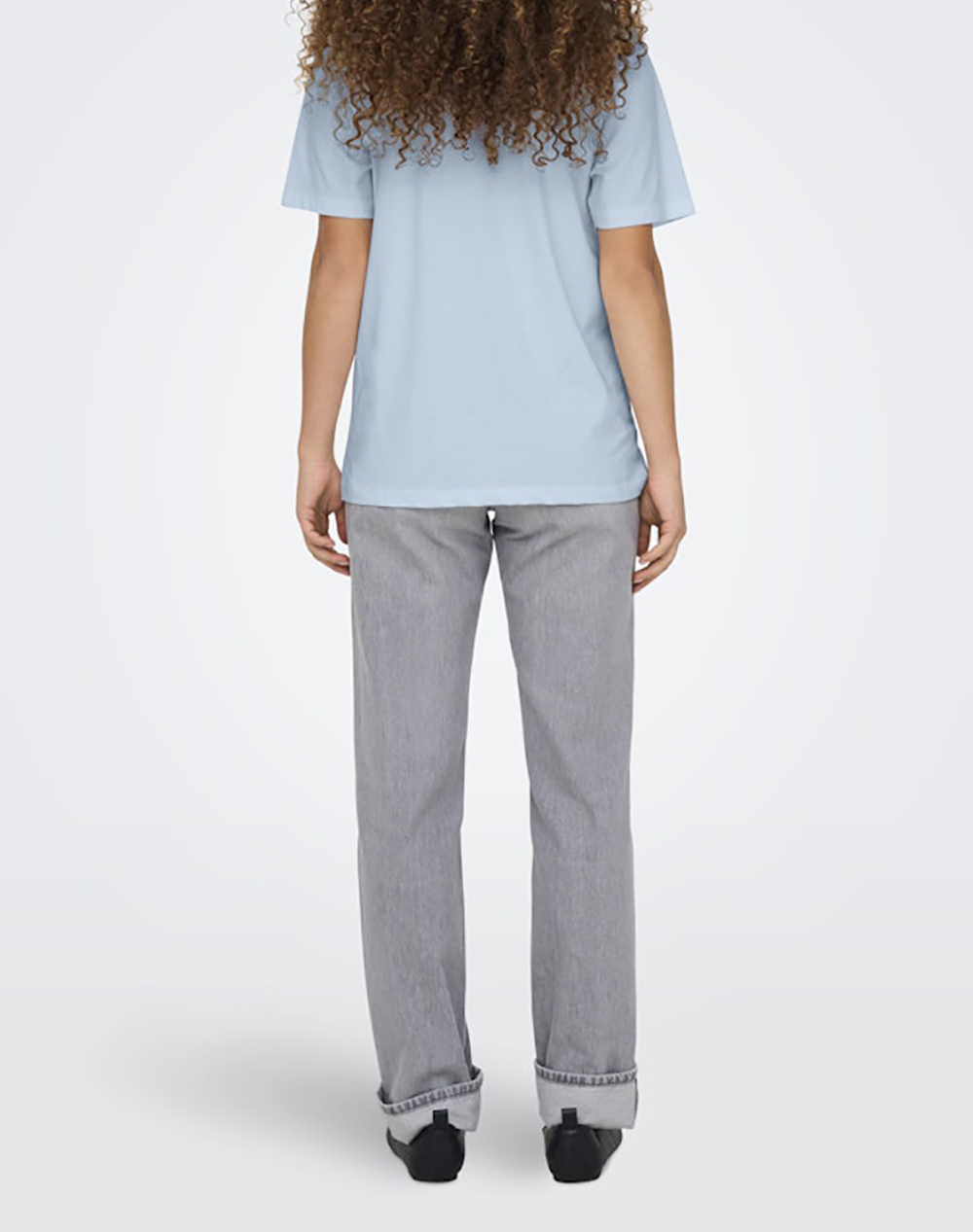 ONLY ONLY ONLBURST S/S POPCORN TOP BOX JRS 15343431-Soft ChambrayShakeittillyoumakeit LightBlue - 2