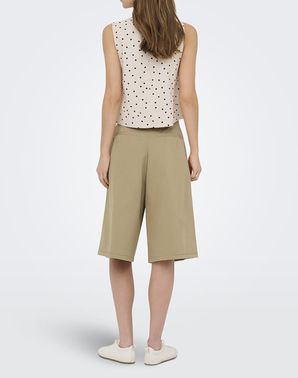 ONLY ONLY ONLDORSI ARIS SL LOOSE TOP WVN CC 15364286-Pumice StoneDotpoint Biege - 2