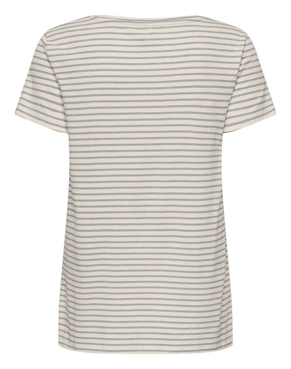 ONLY ONLY ONLFLAME S/S V-NECK TOP JRS 15371964-BirchSilver lurex Mixed - 2