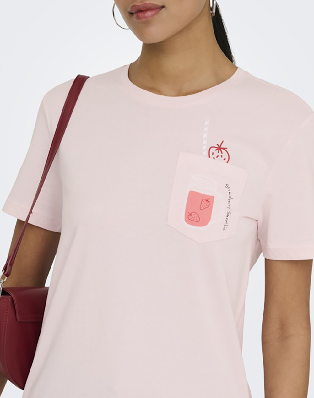 ONLY ONLY ONLPOLLY REG S/S POCKET TOP BOX JRS 15317989-Pale LilacSparkling strawberry Lilac - 3